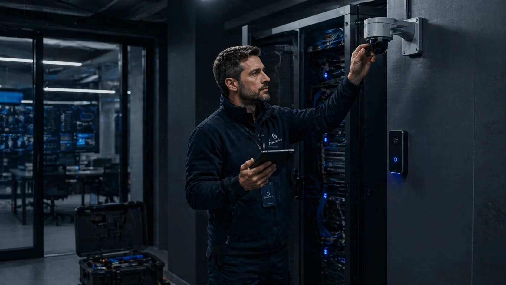 Sala de rack y mantenimiento técnico